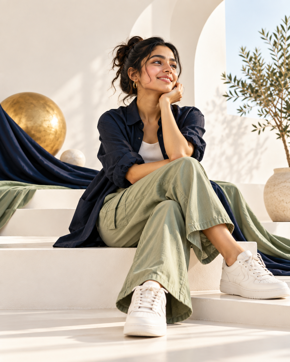 Young woman in contemporary fashion — Gen Z